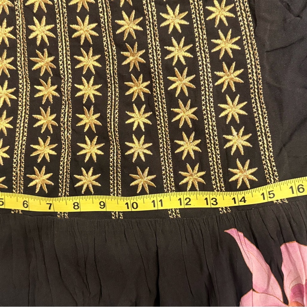 Farm Rio Floral Long Sleeve Midi Dress - Picture 7 of 9